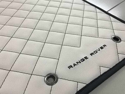 Индивидуальный пошив ковриков с вышивкой логотипа Range Rover Vogue 
