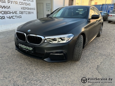 Оклейка кузова в чеерный мат BMW 5 G30